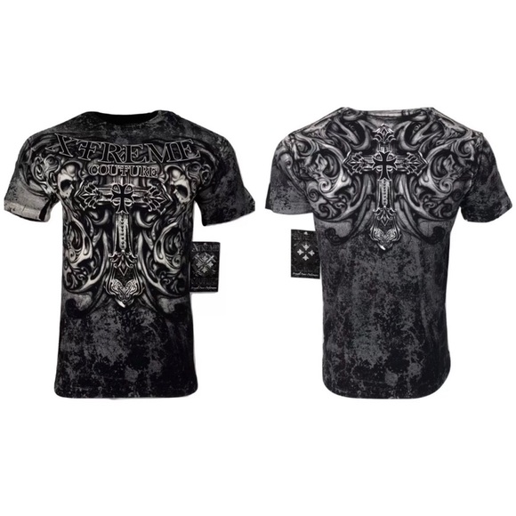 XTREME COUTURE by AFFLICTION Men T-Shirt HADES - Picture 3 of 8